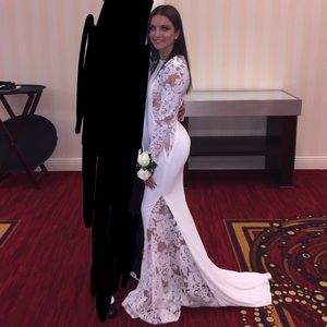 White prom dress